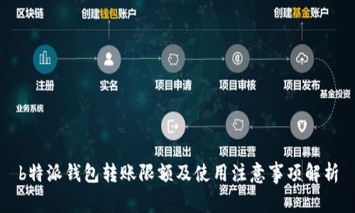 b特派钱包转账限额及使用注意事项解析