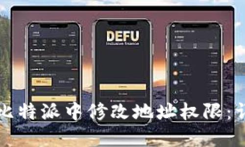 如何在比特派中修改地址权限：详细指南